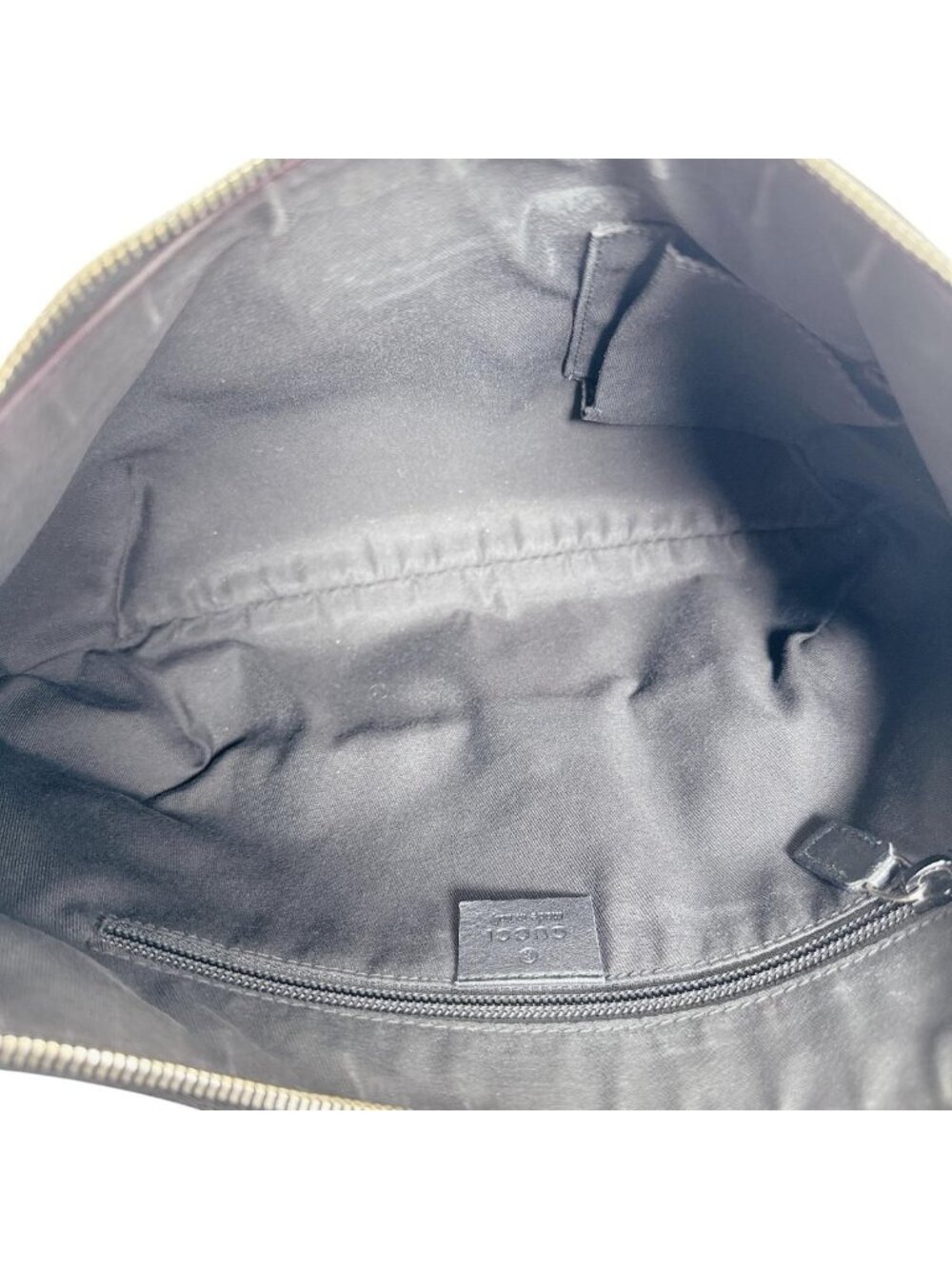 Gucci Square Coating GG Crystal Shoulder Bag Black Gold - Picture 13 of 15